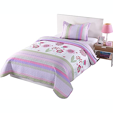 MarCielo Kids Floral Quilt Bedspread Set For Teens Girls Boys. View a larger version of this product image.