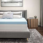 Alternate image 0 for Emma + Oliver 3&quot; Cool Gel Infused Cooling Memory Foam Mattress Topper - Queen