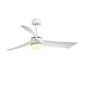 Slickblue 52 Inch Reversible Ceiling Fan with Light-White