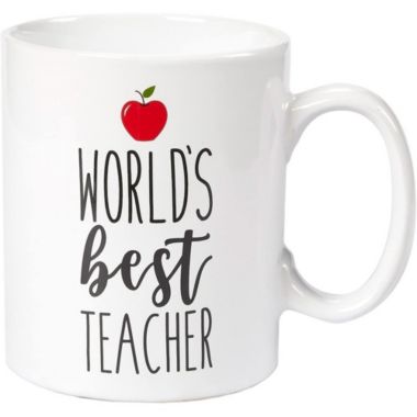 Blue Panda Ceramic Coffee Mug - 16-Ounce Large Novelty Stoneware White Tea  Cup - World's Best Teacher - Office, Home, Birthday Gift | Bed Bath & Beyond