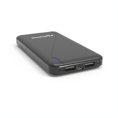 Digipower - 10,000mAh 2-Port USB Rechargeable Power Bank. View a larger version of this product image.
