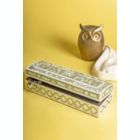 Alternate image 1 for GAURI KOHLI Jodhpur Mother of Pearl Decorative Box - Beige, 12"