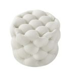Alternate image 1 for Inspired Home Marianna Tufted Allover Upholstered Round Ottoman