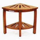 Alternate image 2 for Oceanstar Design Group Oceanstar Corner Spa Shower Bench Seat with Storage Shelf