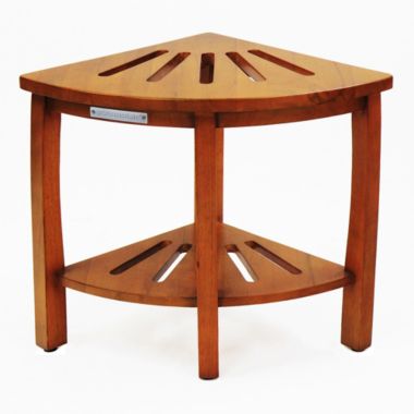 Oceanstar Design Group Oceanstar Corner Spa Shower Bench Seat with Storage Shelf. View a larger version of this product image.