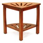 Alternate image 3 for Oceanstar Design Group Oceanstar Corner Spa Shower Bench Seat with Storage Shelf