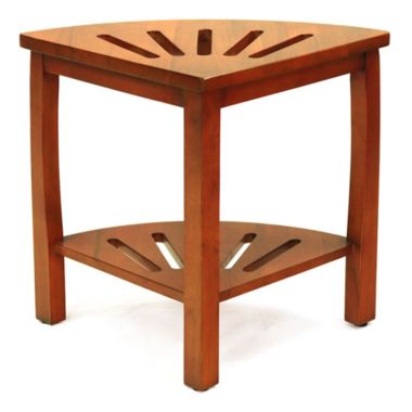 Oceanstar Design Group Oceanstar Corner Spa Shower Bench Seat with Storage Shelf. View a larger version of this product image.