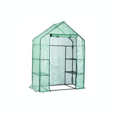 Garden Elements Personal Plastic Indoor/Outdoor Standing Greenhouse For Seed Starting and Propagation, Frost Protection (Green, Medium, 56in x 29in x 77in). View a larger version of this product image.