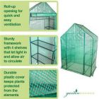 Alternate image 2 for Garden Elements Personal Plastic Indoor/Outdoor Standing Greenhouse For Seed Starting and Propagation, Frost Protection (Green, Medium, 56in x 29in x 77in)