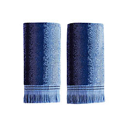 Saturday Knight Ltd Eckhart Stripe Woven Jacquard Bath Hand Towel Set - 2 Piece - 16x26