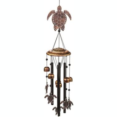 VP Home 32" H Sea Turtles Rustic Copper Wind Chimes for Outside Unique Sea Turtles Windchimes Outdoor Decorations Garden Decor Turtles Gift for Women, Mom, Grandma, Unisex. View a larger version of this product image.