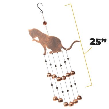 VP Home 32" H Sea Turtles Rustic Copper Wind Chimes for Outside Unique Sea Turtles Windchimes Outdoor Decorations Garden Decor Turtles Gift for Women, Mom, Grandma, Unisex. View a larger version of this product image.