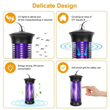 Eggracks By Global Phoenix Electric Bug Zapper Mosquito Killer UV Light Flying Zapper. View a larger version of this product image.