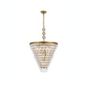 Elegant Lighting Nordic 7 lights brass chandelier