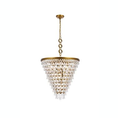 Elegant Lighting Nordic 7 lights brass chandelier. View a larger version of this product image.