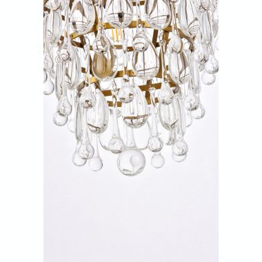 Elegant Lighting Nordic 7 lights brass chandelier. View a larger version of this product image.