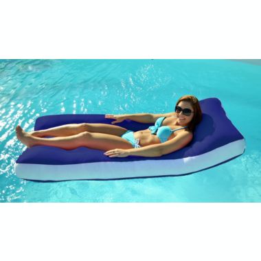 The Pool Supply Shop 68" Sky Aqua Cloud- Blue Oversized Floating Mattress. View a larger version of this product image.