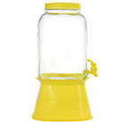 Alternate image 1 for Gibson Home Chiara 2 Gallon Mason Cold Drink  Dispenser with Yellow Metal Base and Lid