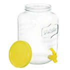 Alternate image 2 for Gibson Home Chiara 2 Gallon Mason Cold Drink  Dispenser with Yellow Metal Base and Lid
