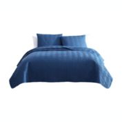 The Nesting Company Willow Quilt and Pillow Sham Set - 3-Piece - King 104 x 90", Slate