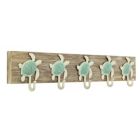 Alternate image 1 for Cheungs Coralia Decorative Wall Mounted Sea Turtle Coat Hanger - 5 Hooks