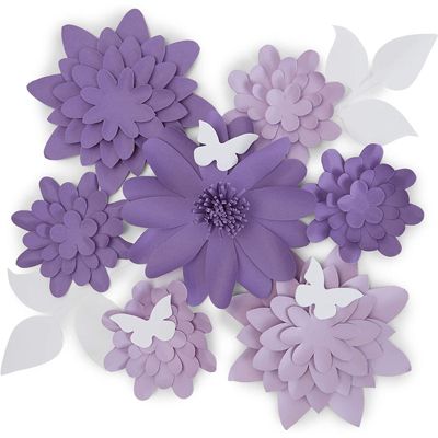Metal Light Switch Plate Cover Lavender Flowers Purple Grey Floral Home Decor