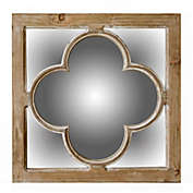 TX USA Corporation Antiqued Window Pane Wood Wall Mirror - White