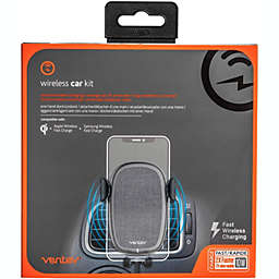 Ventev - Qi Charge Car Vent 10W with 3A Car Charger + Micro-USB