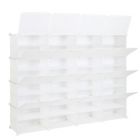 Alternate image 0 for Inq Boutique 8-Tier Portable 64 Pair Shoe Rack Organizer 32 Grids Tower Shelf Storage Cabinet Stand Expandable for Heels, Boots, Slippers, White RT