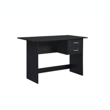 Hodedah Home Decorative Writing Desk with 2-Drawers - Black. View a larger version of this product image.