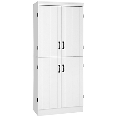 HOMCOM Wardrobe Closet Storage Organizer Armoire Modular Shelf White 