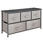 Alternate image 0 for mDesign Wide Dresser Storage Tower with 5 Drawers