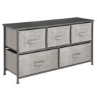 Alternate image 0 for mDesign Wide Dresser Storage Tower with 5 Drawers