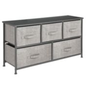 mDesign Wide Dresser Storage Tower with 5 Drawers