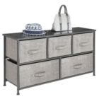 Alternate image 1 for mDesign Wide Dresser Storage Tower with 5 Drawers