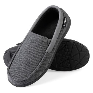 RockDove Men's SILVADUR Anti-Odor Moc Slipper with Removable Insole. View a larger version of this product image.