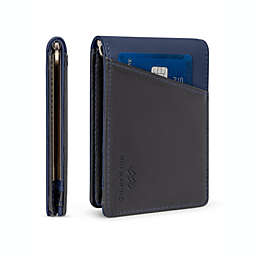 Mio Marino Men's Slim Bifold  Wallet with Quick Access Pull Tab