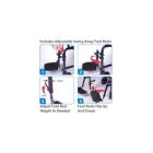 Alternate image 2 for Carex Transport Wheelchair With 19 inch Seat - Folding Transport Chair with Foot Rests - Foldable Wheel Chair for Travel and Storage