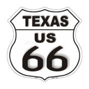 Smart Blonde HS-108 Route 66 Texas Metal Novelty Highway Sign
