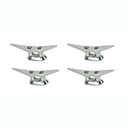 MD Specialties Set of 4 Cast Aluminum Cleat Hooks Decorative Dock Boat Drawer Pull Cabinet Knob