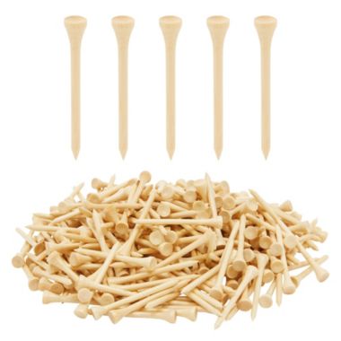 Juvale 300 Pack Tall Wooden 2-3/4 Long Bamboo Golf Tees for Golfing Practice, Sports Tournaments (2.75 In). View a larger version of this product image.
