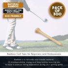Alternate image 3 for Juvale 300 Pack Tall Wooden 2-3/4 Long Bamboo Golf Tees for Golfing Practice, Sports Tournaments (2.75 In)