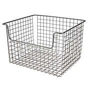 mDesign Metal Open Front Kitchen Food Storage Basket, 8 Pack