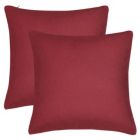 Alternate image 0 for PiccoCasa 2 Pieces Waterproof Throw Pillow Covers, Decorative Cushion Covers, Sofa Pillowcase for Couch Bedding Living Room Garden Patio Home, Red, 18"x18"