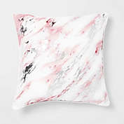 Dormify Metallic Marble Throw Pillow 20" x 20" Pink