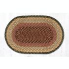 Alternate image 0 for Earth Rugs C-57 Burgundy / Gray / Cream Oval Braided Rug 20 x 30 inch