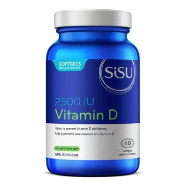 Sisu - Vitamin D 2500 IU 60 Softgels. View a larger version of this product image.