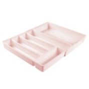mDesign Expandable Cutlery Organizer Tray