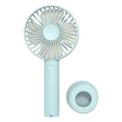Stock Preferred Portable Rechargeable Fan Mini Pocket Size USB with Battery in Blue
