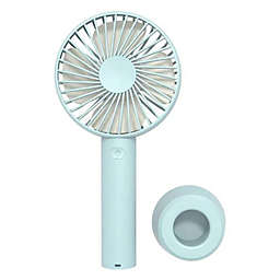 Stock Preferred Portable Rechargeable Fan Mini Pocket Size USB with Battery in Blue